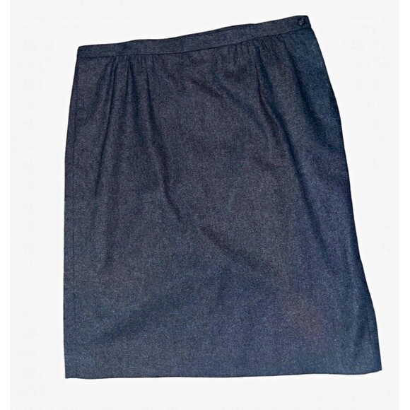 Pendleton Dresses & Skirts - Vintage Pendleton Skirt 20W Gray 100% Virgin Wool Pencil Charcoal Made USA